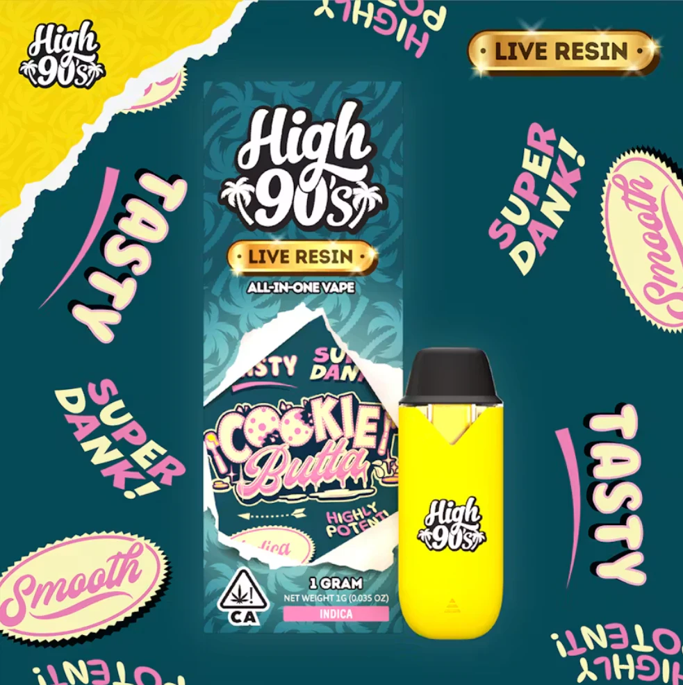 HIGH 90s - High90s - Live Resin - Cookie Butta - RTU - 1g Main Image