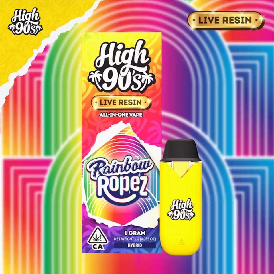 HIGH 90s - High 90s - Live Resin - Rainbow Ropes - RTU - 1g Main Image