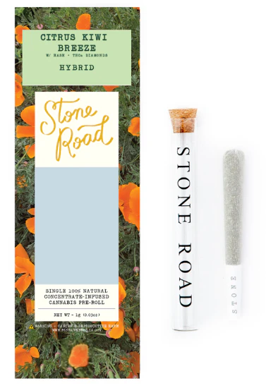 STONE ROAD - Stone Road - Citrus Kiwi Breeze - 1g Infused Preroll Main Image