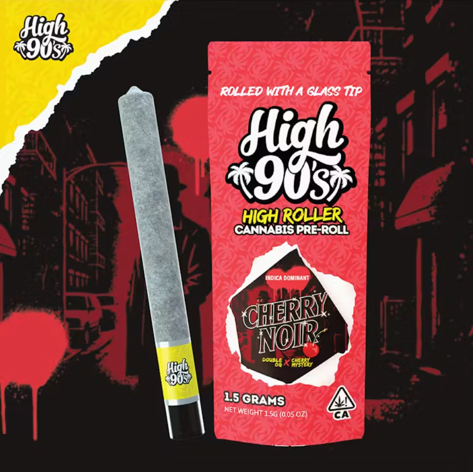 HIGH 90s - High90s - Cherry Noir - High Roller Preroll - 1.5G Main Image