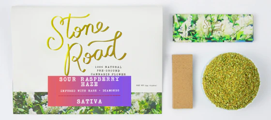 STONE ROAD - Stone Road - Sour Raspberry Haze - 14G Infused Ground Flower Main Image