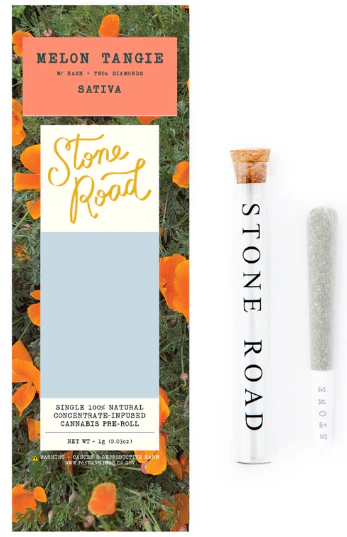 STONE ROAD - Stone Road - Melon Tangie - 1g Infused Preroll Main Image