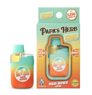 Papa's Herb - PAPAS HERB | MAUI WOWIE LIVE RESIN - AIO | CARTRIDGE | 1.25G Main Image