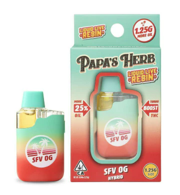 Papa's Herb - PAPAS HERB | SFV OG LIVE RESIN - AIO | CARTRIDGE | 1.25G Main Image