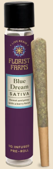 Florist Farms - Florist Farms - Blue Dream - 1g Infused Preroll Main Image
