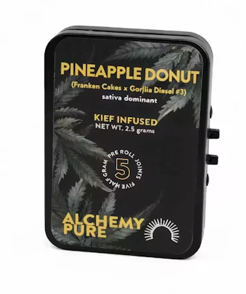 Alchemy Pure - Pineapple Donut 5pk Infused Prerolls - Sativa | Alchemy Pure Main Image