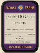 Florist Farms - Double OG Chem - 5-Pack Infused Prerolls