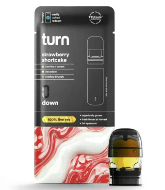 turn - TURN | STRAWBERRY SHORTCAKE LIVE RESIN - POD | CARTRIDGE | 1G Main Image