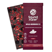 SoundView Wild Berries 1:1 CBD Dark Chocolate Bar (H) 00279