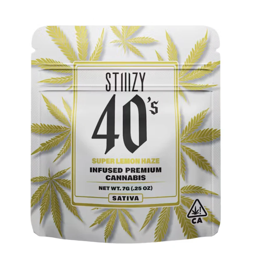 STIIIZY - 7g Stiiizy 40's Infused Flower Smalls - Super Lemon Haze 40% Main Image