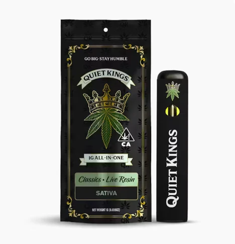 Quiet Kings - [Quiet Kings] Live Resin Vape AIO - 1g - GG #4 (I) Main Image