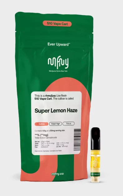 MFNY - MFNY | Vape Cart | Live Resin Infused | Super Lemon Haze | 0.5g | 510 Main Image