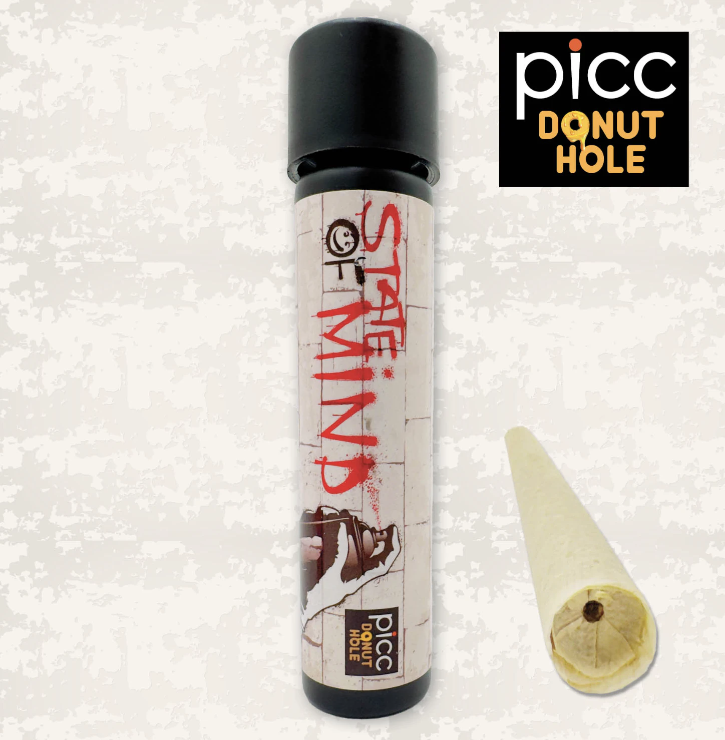 STATE OF MIND - Loose Cannon x Sour Tangie Live Resin Infused donut hole | 1g Main Image