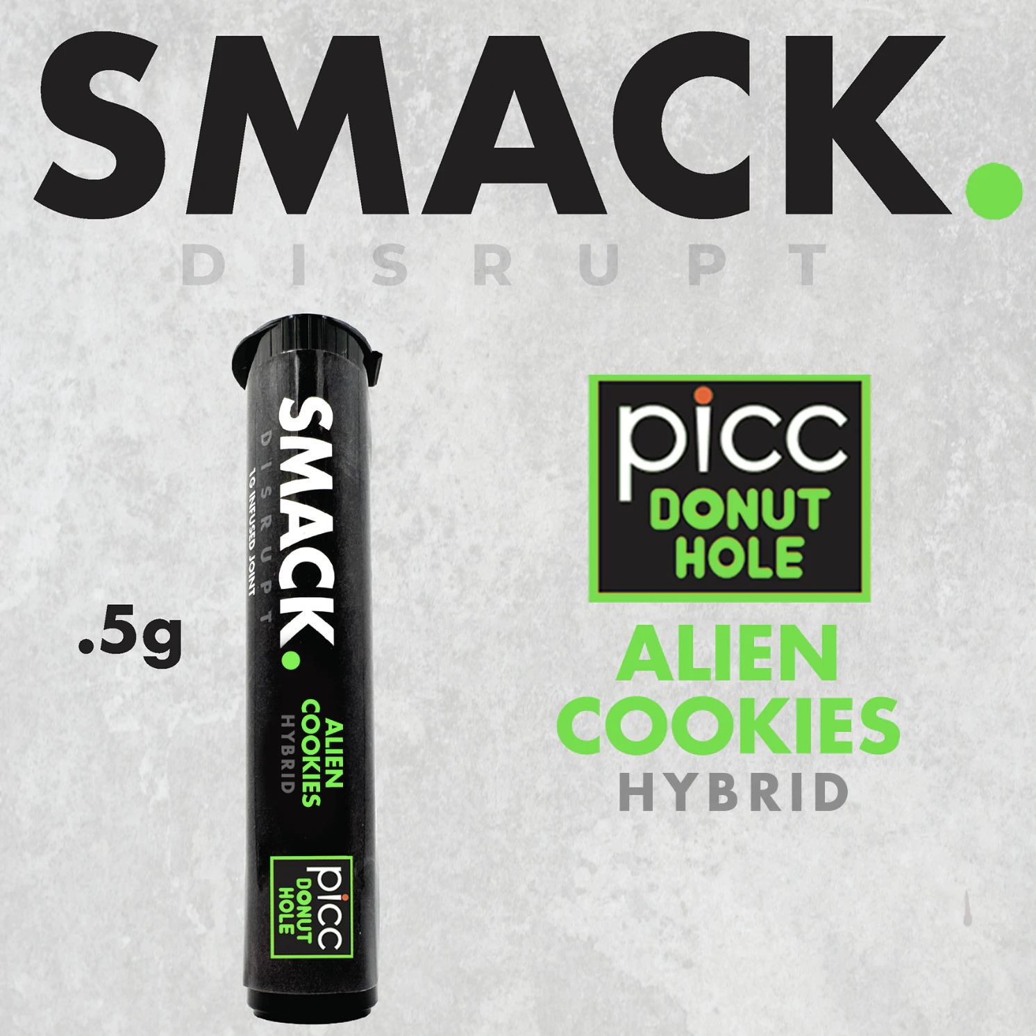 SMACK - Alien Cookies Live Resin Infused Donut Hole | .5g Main Image
