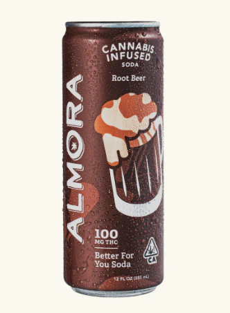 Almora - Almora Farm - 100mg Prebiotic Soda - Root Beer Main Image
