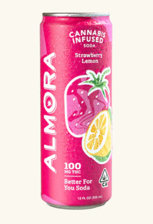Almora - Almora Farm - 100mg Prebiotic Soda - Strawberry Lemon Main Image