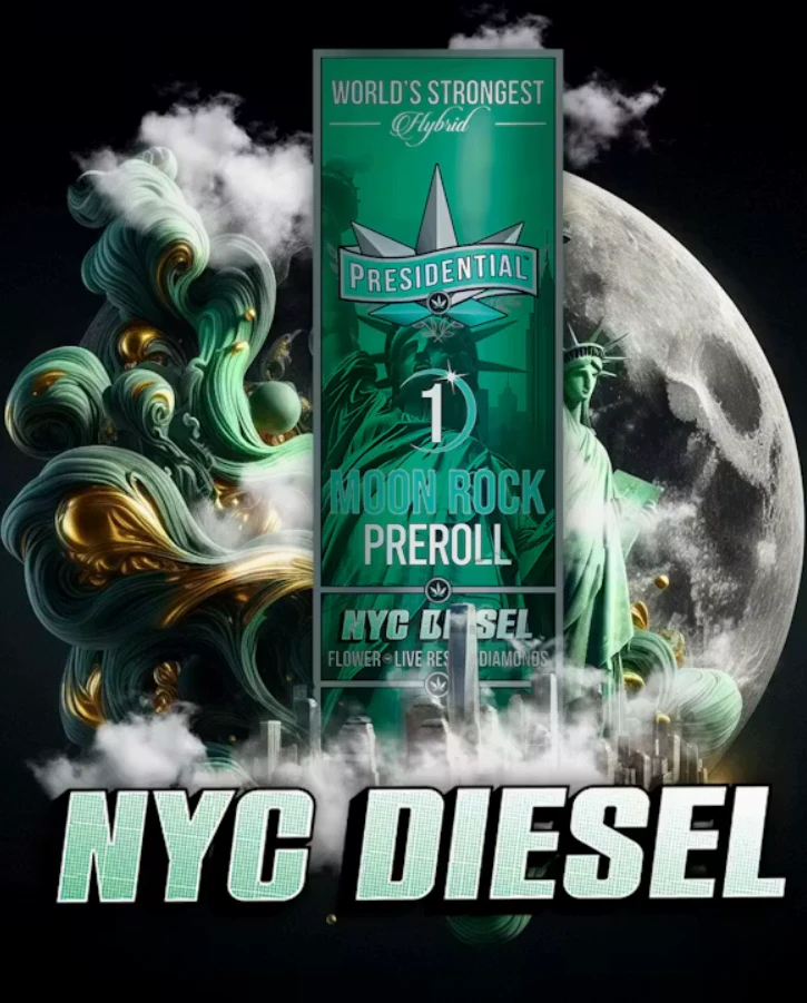 Presidential - NYC Diesel - 1g Moon Rock Pre-roll (Presidentail) Main Image