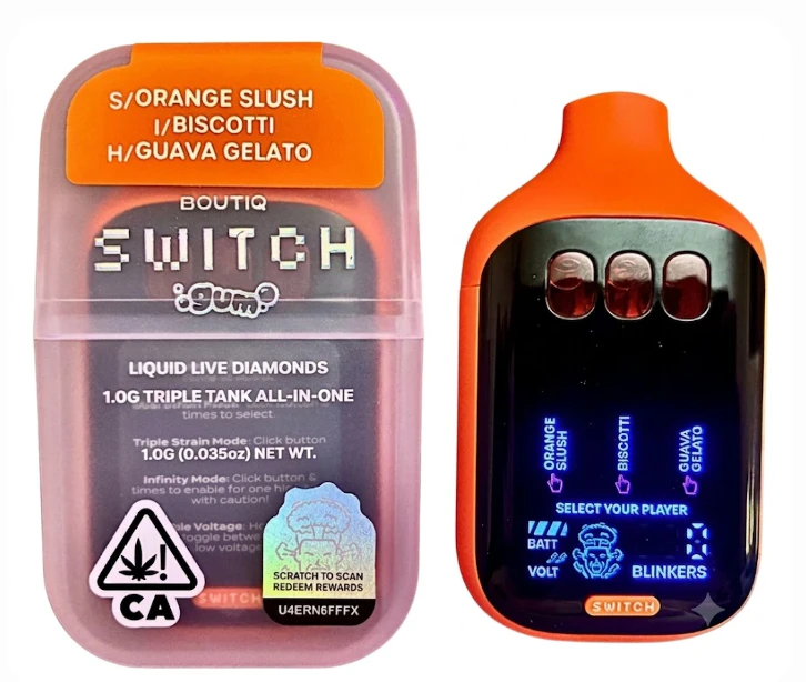 Boutiq - Boutiq - Liquid Live Diamonds - Orange Slush x Biscotti x Guava Gelato - V5GUM - RTU -1G Main Image