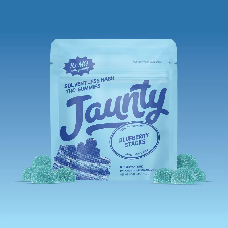 Jaunty - Blueberry Stacks Solventless Hash 10pk - Hybrid | Jaunty Main Image