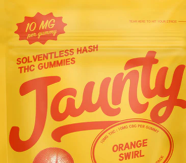 Jaunty - Orange Swirl Solventless Hash 2pk Gummies - Sativa | Jaunty Main Image
