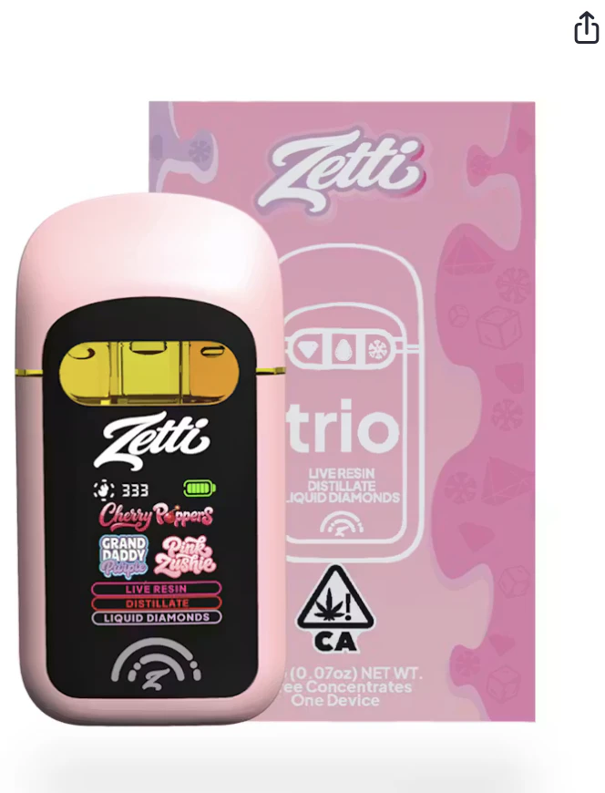 Zetti - ZETTI TRIO | CHERRY POPPERS x GRAND DADDY PURPLE x PINK ZUSHIE | 2G Main Image