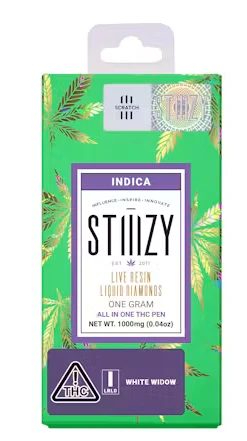 STIIIZY - AIO - White Widow - Live Resin Liquid Diamonds -1g (I) - STIIIZY Main Image