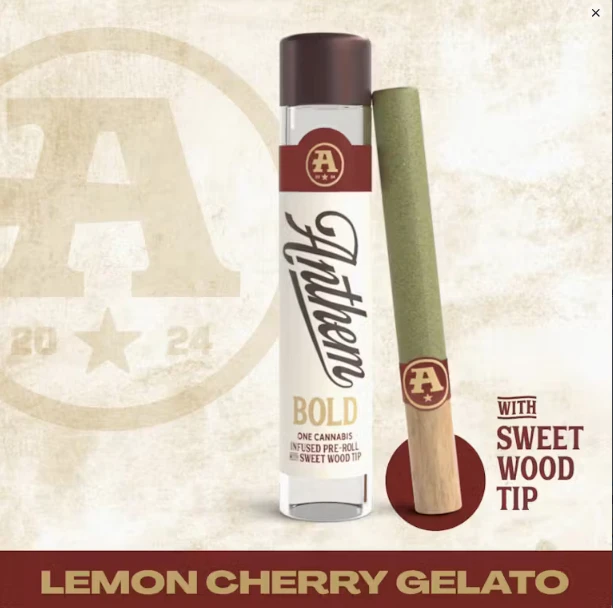 Anthem - Anthem Bold | Lemon Cherry Gelato | Wood Tip 1g:Hybrid Main Image