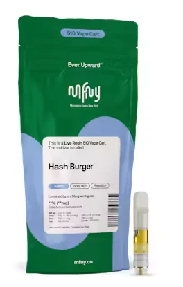 MFNY - Hash Burger 1g Live Resin Vape Cartridge - Indica | MFNY Main Image