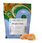 Peach x Oishii 10pk Live Resin Gummies - Indica | MFNY