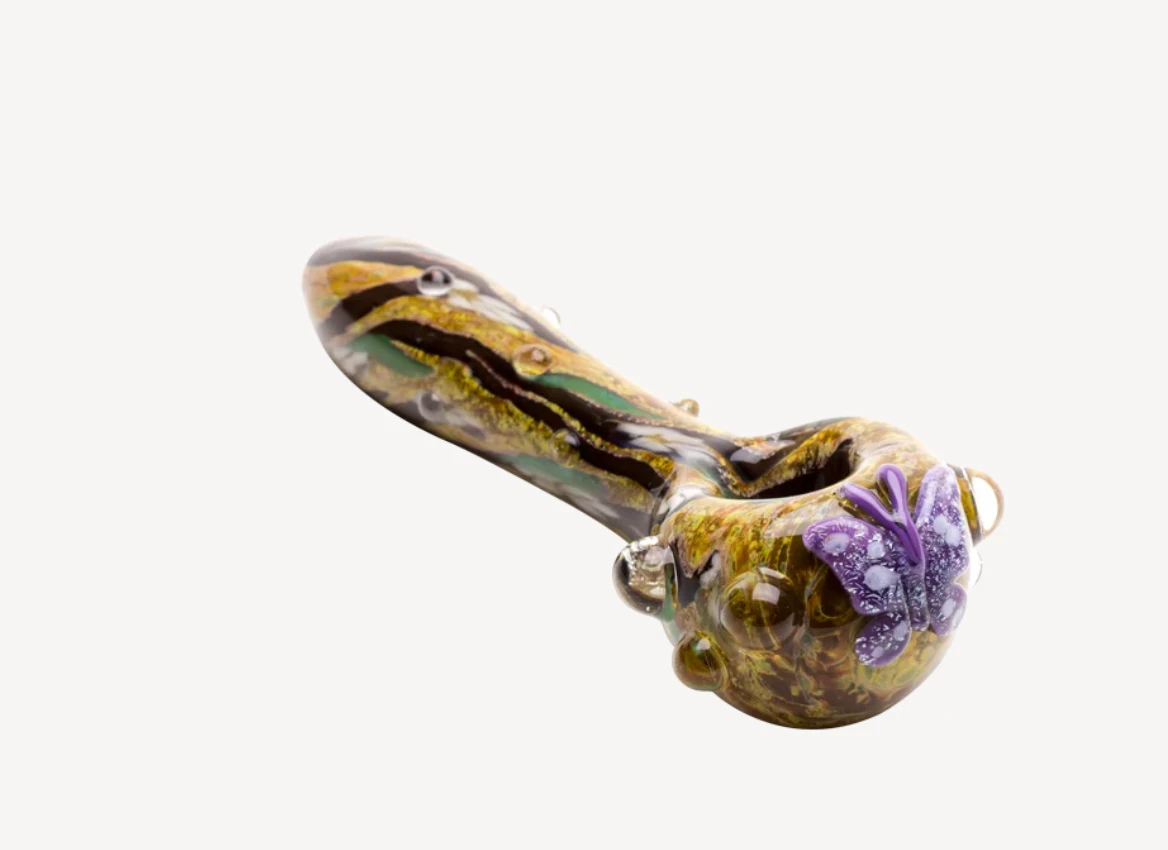 Empire Glassworks -  Empire Glassworks | Spoon Pipe | Viola Butterfly  Main Image