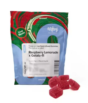 MFNY - Raspberry Lemonade x Gelato 41 10pk Live Resin Gummies - Indica | MFNY Main Image