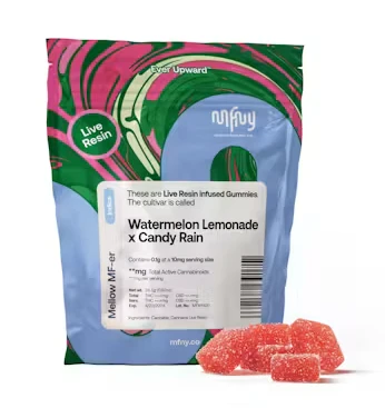 MFNY - Watermelon Lemonade x Candy Rain 10pk Live Resin Gummies - Indica | MFNY Main Image
