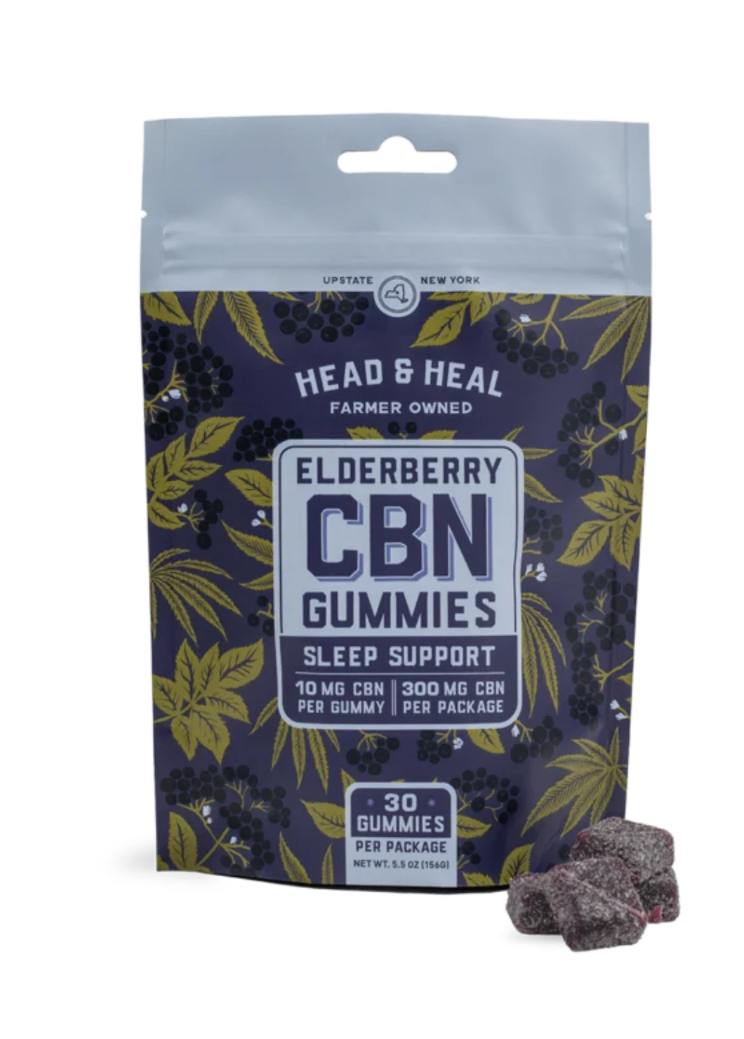 Head & Heal - Elderberry CBN Sleep gummies | 30pack Main Image