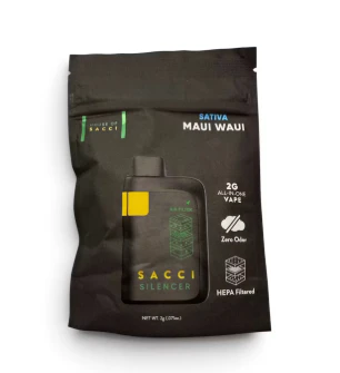House of Sacci - Maui Waui 2g Silencer AIO - Sativa | House of Sacci Main Image