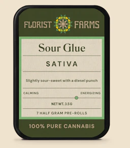 Florist Farms | Pre Roll | Sour Glue | 5pk | 2.5g