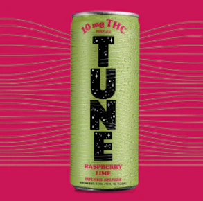 Tune | Edibles | Raspberry Lime | 12oz Seltzer | 10mg THC |