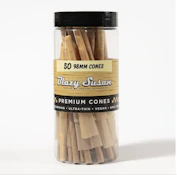Blazy Susan Regular Cones 98mm | 50 ct Unbleached | TAX INCLD
