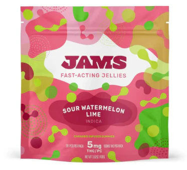 JAMS - JAMS Fast Acting Jellies Sour Watermelon Lime (I) 01923 Main Image