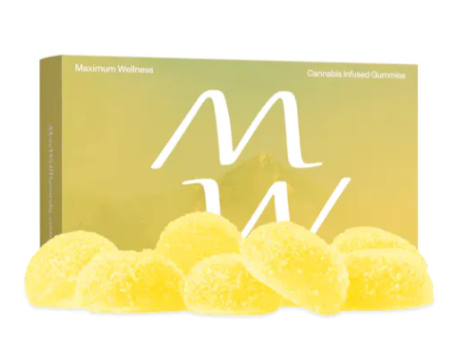 MAXIMUM WELLNESS - THC - 10mg Gummies - Revive + Energize Pineapple - CBD:THCV:THC 1:2:4 - Edibles Main Image