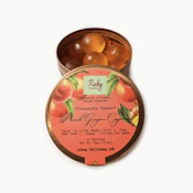 Ruby Farms | ''Immunity Boost'' Peach Ginger Cayenne (Black Cherry Gelato) (THC:CBD)  | Live Resin Blend Gummies 20 Count | 100mg