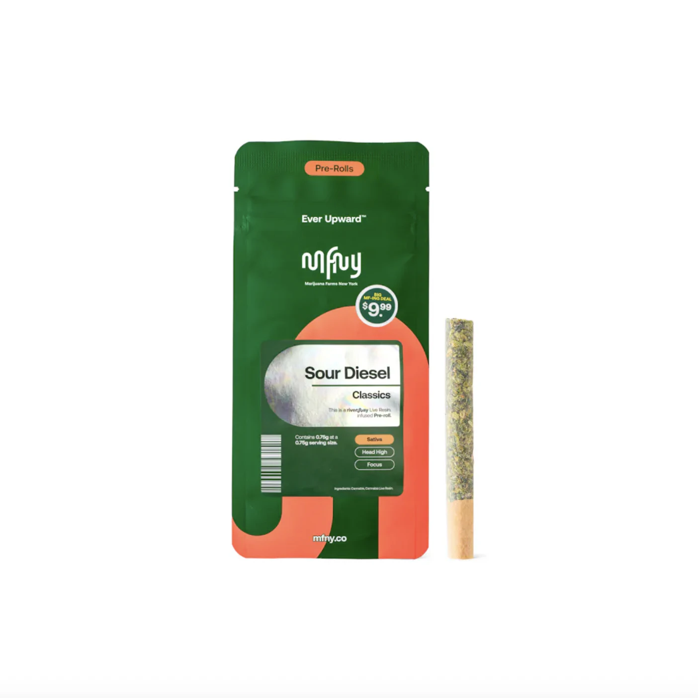 MFNY - MFNY | Sour Diesel x Sour Diesel | Live Resin Infused Pre-Roll | .75g Main Image