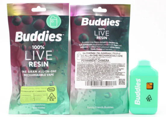 Buddies Brand - AIO - PALM - Permanent Chimera (Live Resin) - 1g (H) - Buddies Main Image