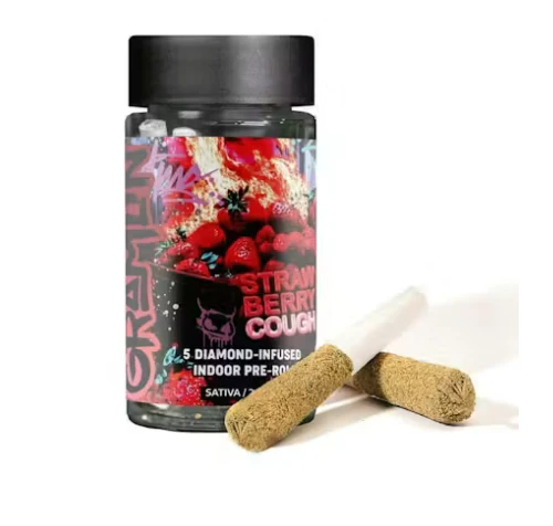 Gramlin - Gramlin Infused 5pk Prerolls 3.5g Strawberry Cough Main Image