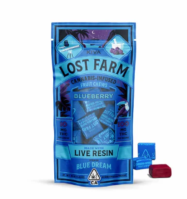 KIVA - Kiva Lost Farms Live Resin Chews Blueberry Main Image