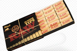 RAW Black W-Wide Pre-Rolled Tips