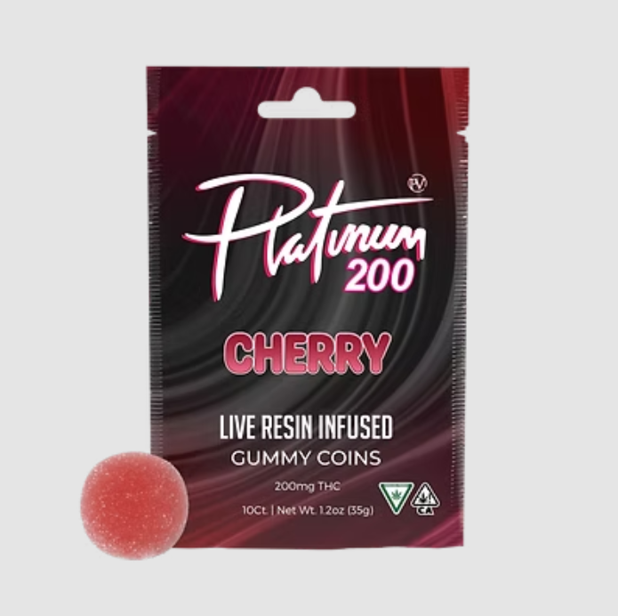 Platinum Vape: Cherry - 100mg Live Resin Gummy