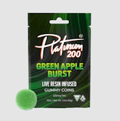 Platinum Vape - Green Apple Burst - 100mg Live Resin Gummy