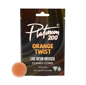 Platinum Vape - Orange Twist - 100mg Live Resin Gummy