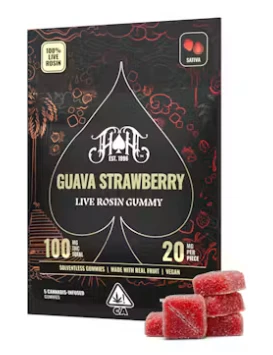 Heavy Hitters - Guava Strawberry Live Rosin 5 Pack Gummies - 20MG (100MG) Main Image