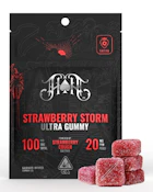 Strawberry Storm 5 Pack Gummies - 20MG (100MG)